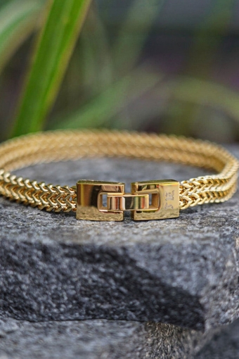 Fehu Armband Guldtonet