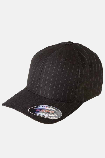 Pinstripe Cap Black