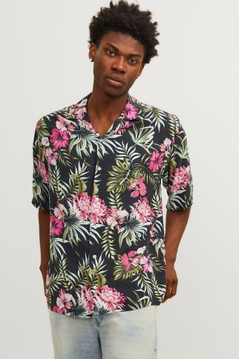 Jeff AOP Resort Shirt SS Pink Nectar