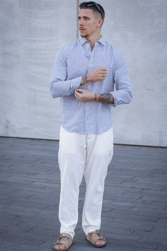 Summer Shirt LS Infinity Stripe