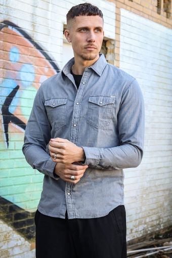 SHERIDAN SHIRT L/S Light Grey Denim