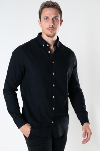 Johan Diego Cotton Overhemd Black