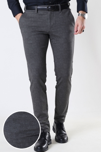 MARK PANT HERRINGBONE Slate Black