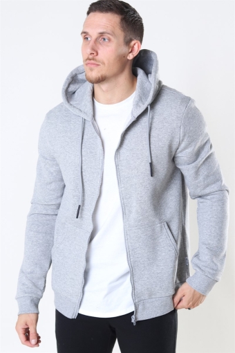 CERES ZIP HOODIE SWEAT Light Grey Melange