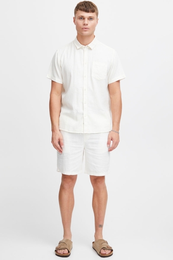 Allan SS Linen Shirt White
