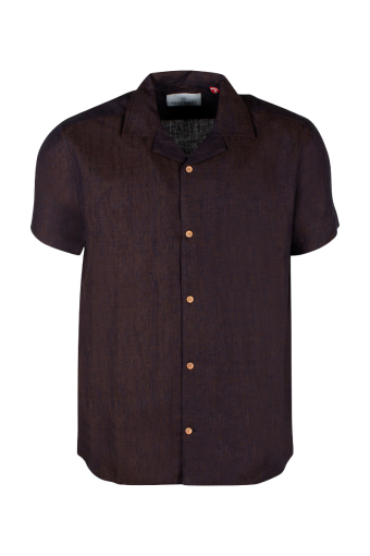 Ayers SS loose Shirt Chocolate Plum