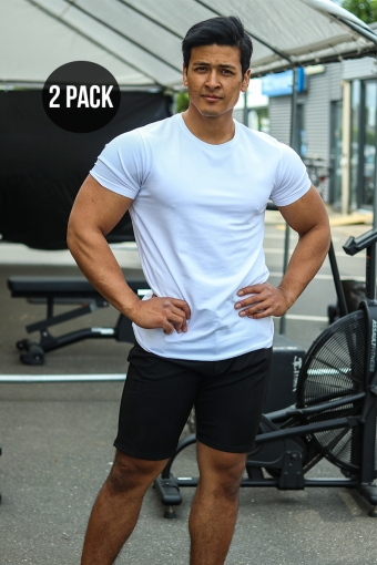 Muscle Fit T-shirt 2-Pack White