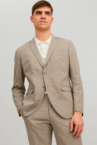 Riviera Linen Blazer Beige