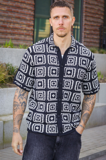 Bart Relax SS Knit Shirt Black