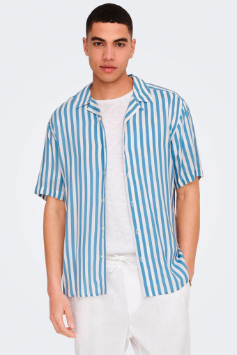 WAYNE SS VISCOSE SHIRT Mountain Spring