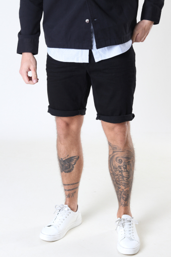 Chris Stretch Shorts 1001  Black Denim