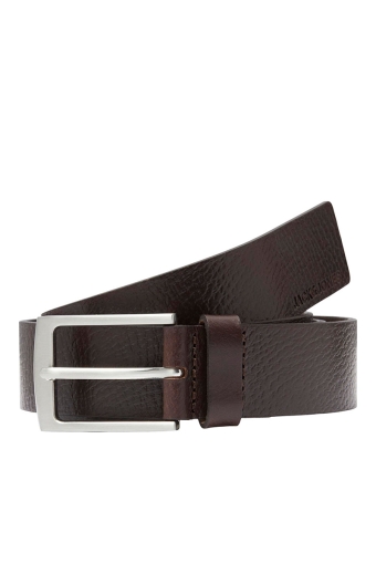 JACSTOCKHOLM LEATHER BELT NOOS Black Coffee