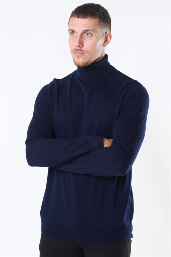 BERG ROLL NECK Navy Blazer