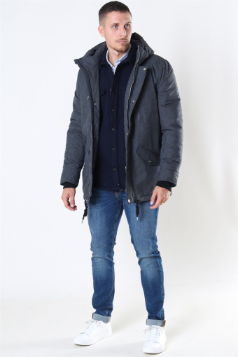 Anders Parka Jas Charcoal Mix