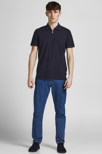 JPRBLASTRUCTURE ZIP SS POLO SN Perfect Navy