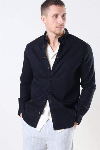 Johan Denim Overhemd Black