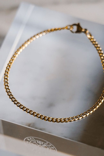 Minimal Sequence Armband Guldtonet