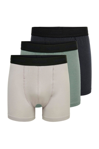 Fitz Bamboo 3 Pack Mix Logo Boxers Dark Navy