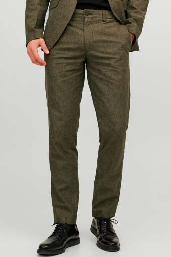 Riviera Linen Trousers Olive Night
