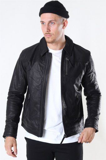 Tony Jacket Leather Black