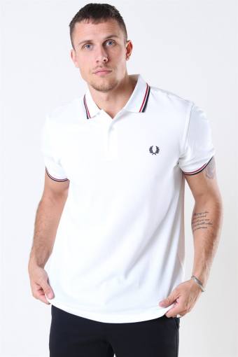 Twin Tipped Polo White/Bright Red/Navy