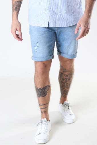 Chris Stretch Shorts 3002 Light Blue Denim