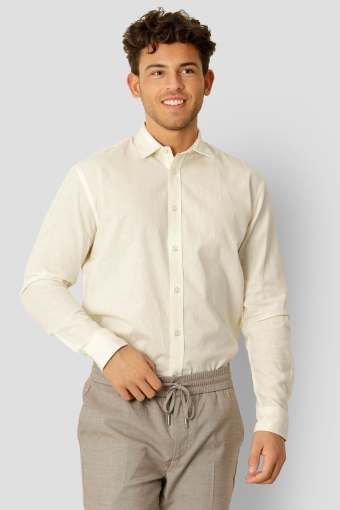 Cotton Linen Overhemd Ecru