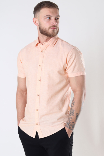 Summer Linen Shirt SS Pumpkin