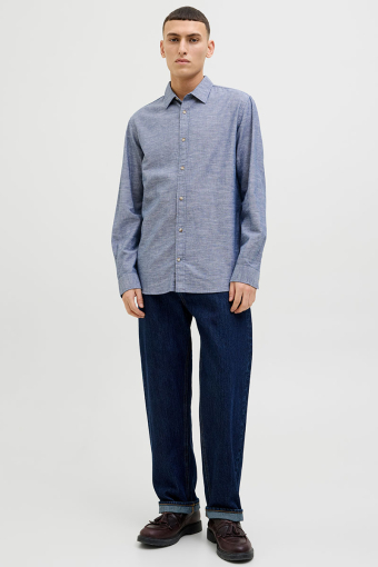 Summer Shirt LS Faded Denim