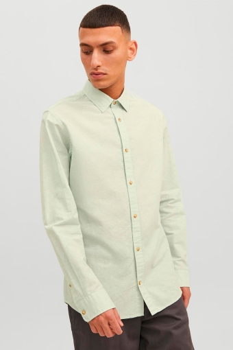 Summer Linen Shirt LS Granite Green