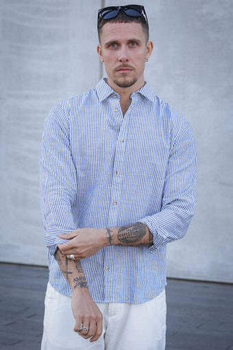 Summer Shirt LS Infinity Stripe