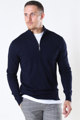 Argento Half Zip Breien Navy