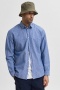 Selected Slim Sun Linen Shirt LS Medium Blue Denim