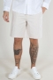 ONLY & SONS Mark Cotton Linen Shorts Silver Lining