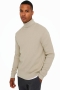 ONLY & SONS PHIL STRUC ROLL NECK KNIT Silver Lining
