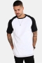 Basic Brand Raglan Tee White/Black