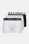 Jack & Jones Sense 3-Pack Boxershorts Light Grey Melange/Black & White