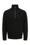 Jack & Jones Soho Ollie Knit Half Zip Black